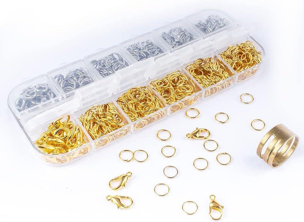 Jewelry Making Kit, 1200pcs Open Jump Rings Jewelry Repair Kit for