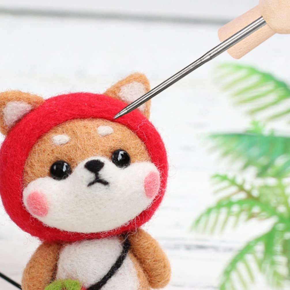 Wooden Felting Needle Holder (with Needle) – Evanston Stitchworks