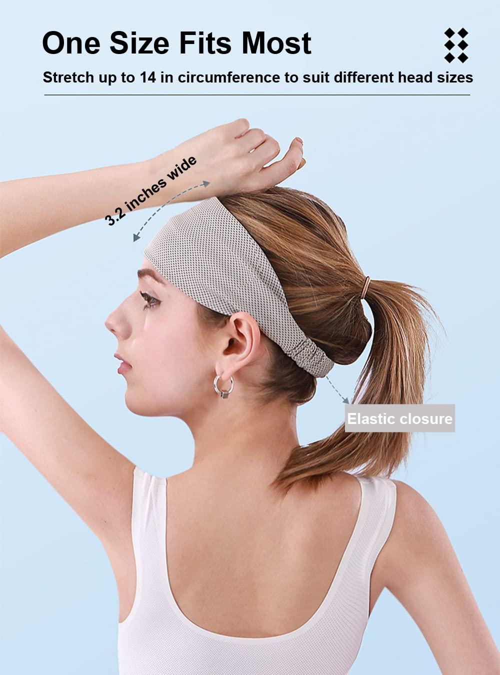 Sports Headbands for Women Non Slip - Athletic Workout Headbands for  Exercise - All Hair Style and Head Size - Cool Feel and Quickly Dry Yoga  Sweat