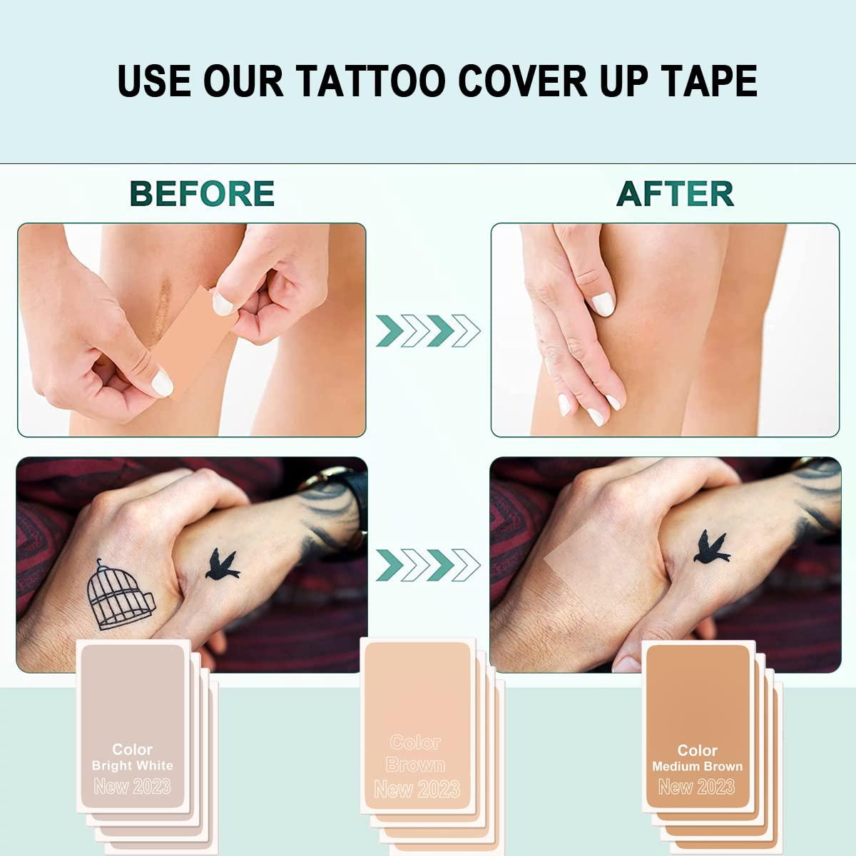 LUCKY Convenient Tattoo Cover Up Sticker Birthmark Skin-Friendly Scar Acne  Cover Portable Concealing Waterproof Flaw Hide Tape Concealer | Shopee  Singapore