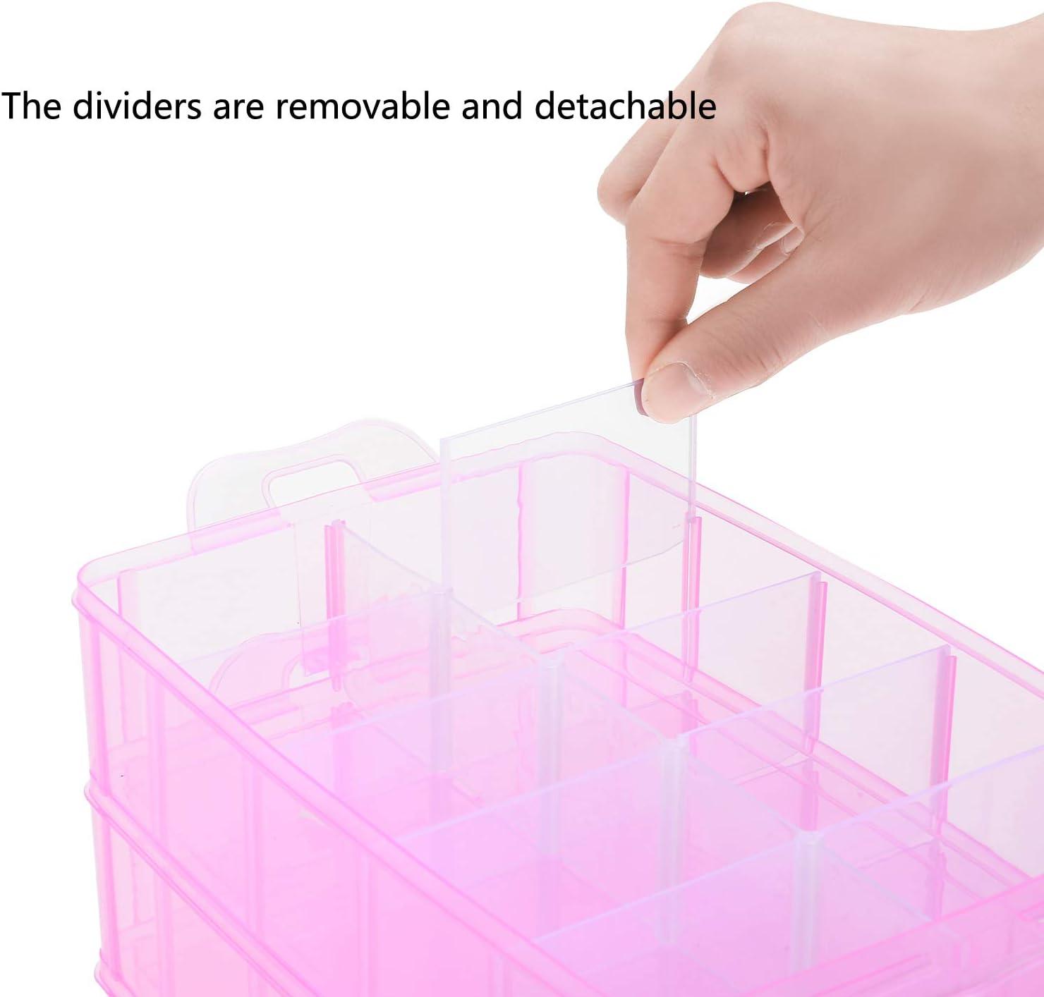 Clear Plastic Organizer Box with Adjustable Dividers for Washi Tape,  Jewelry, Beads, Crafts, Fishing Tackles, Screws - China Plastic Storage Box  and Organizer Box price