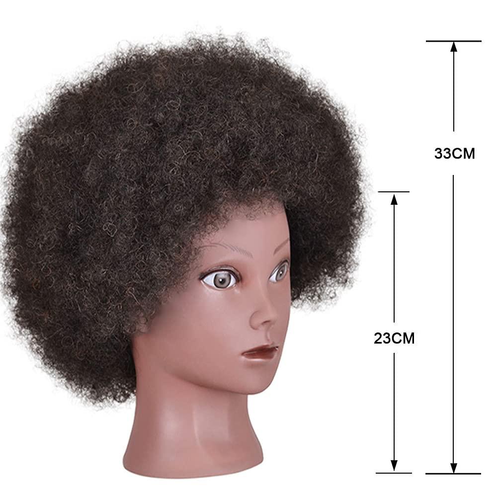 Mannequin Head with 100% Human Hair Manikin Head with Afro Kinky
