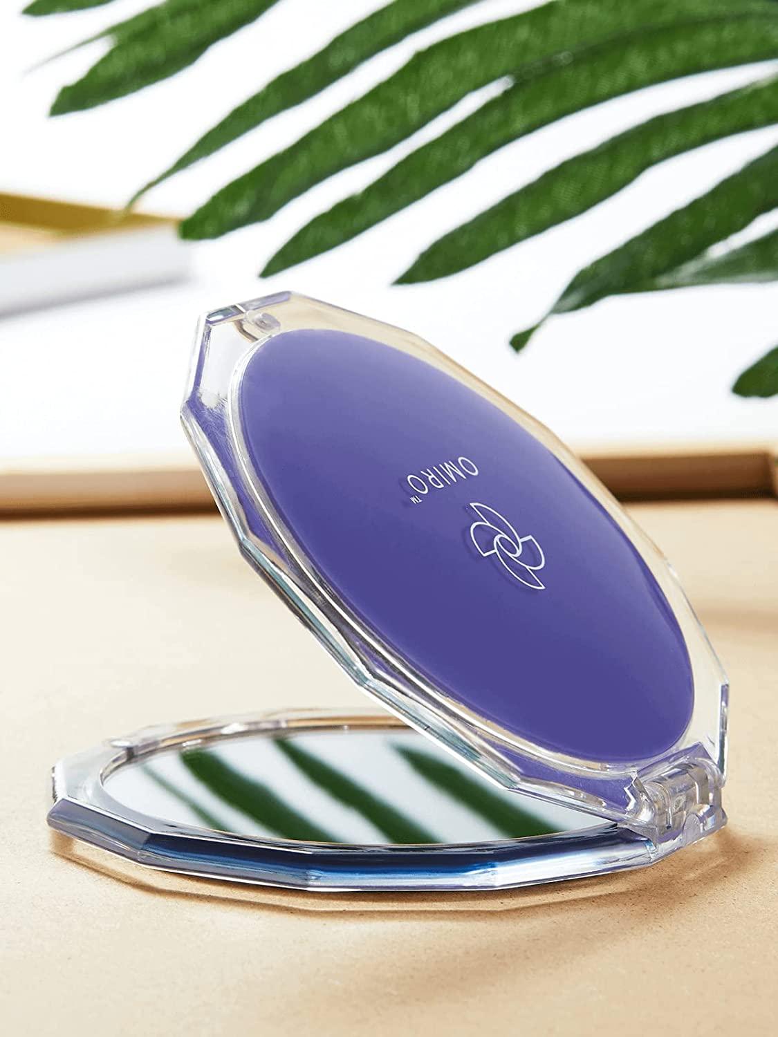  OMIRO Compact Mirror, Mini Mix Diamond 1X/2X