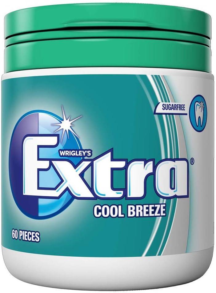 Extra Spearmint Sugarfree Chewing Gum Bottle 60 Pieces