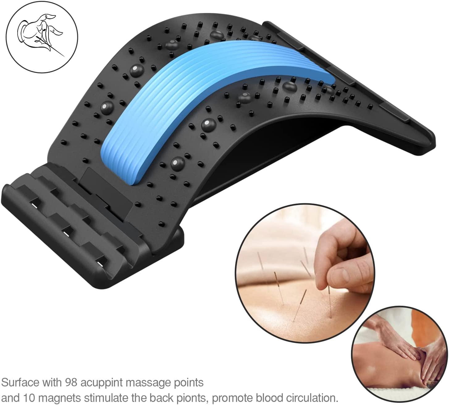 Back Stretcher, Backright Lumbar Relief, Multi-Level Back Massage Stretcher  Device for Lower Back Pain Relief, Spinal Pain Relieve, Herniated Disc,  Spine Deck 