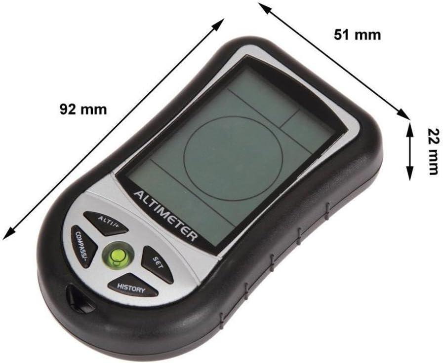 Digital Barometer Carabiner Thermometer Altimeter Universal for