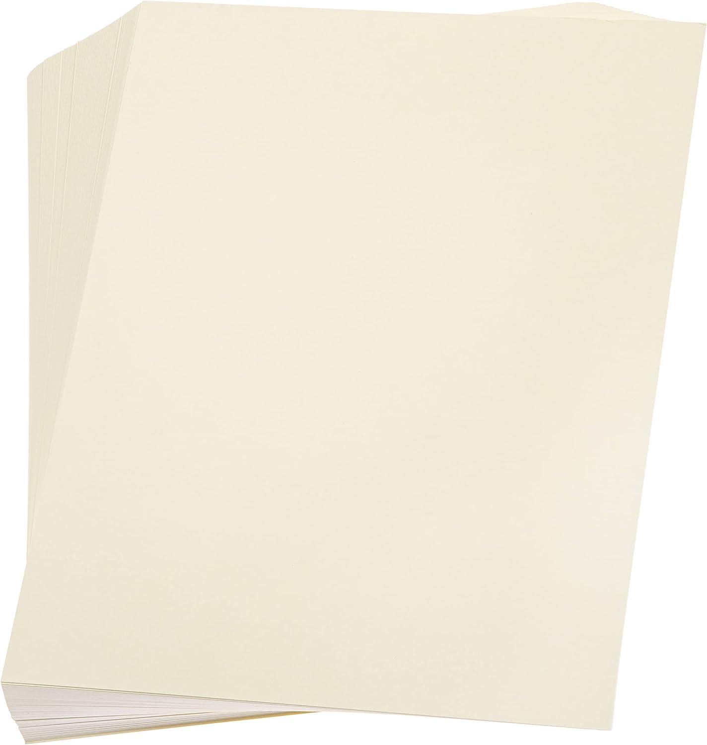 Cardstock 8.5 x 11 Paper Pack - 110 lb Yellow Ivory Cardstock Scrapbook  Paper - Double Sided Card Stock for Crafts Embossing Cardmaking - 100  Sheets Ivory 8.5 x 11