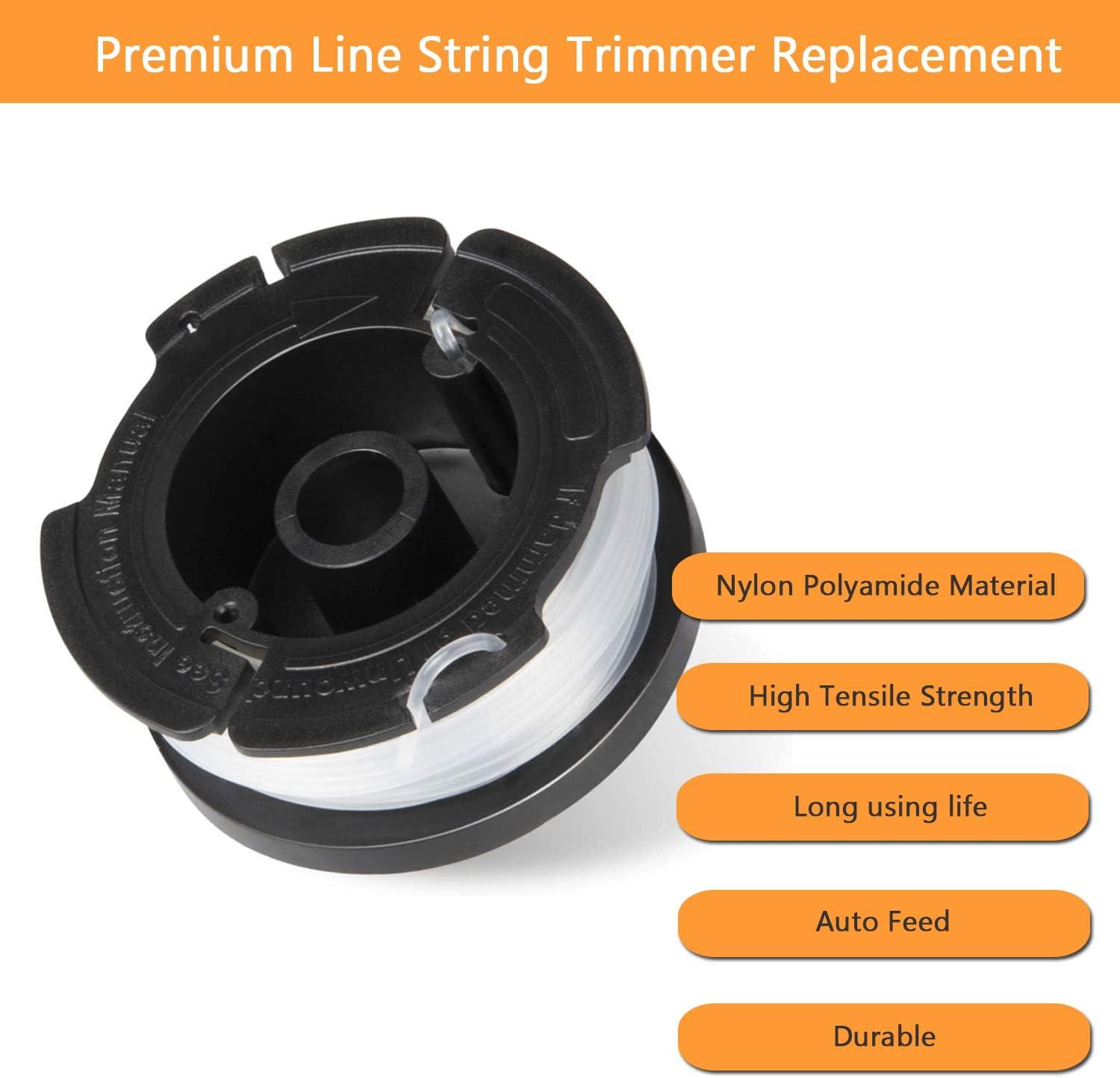 10 Pack String Trimmer Line for Black+Decker,(AF-100)String Trimmer  Replacement Spool,30ft 0.065 Autofeed String Trimmer Line,Suitable for