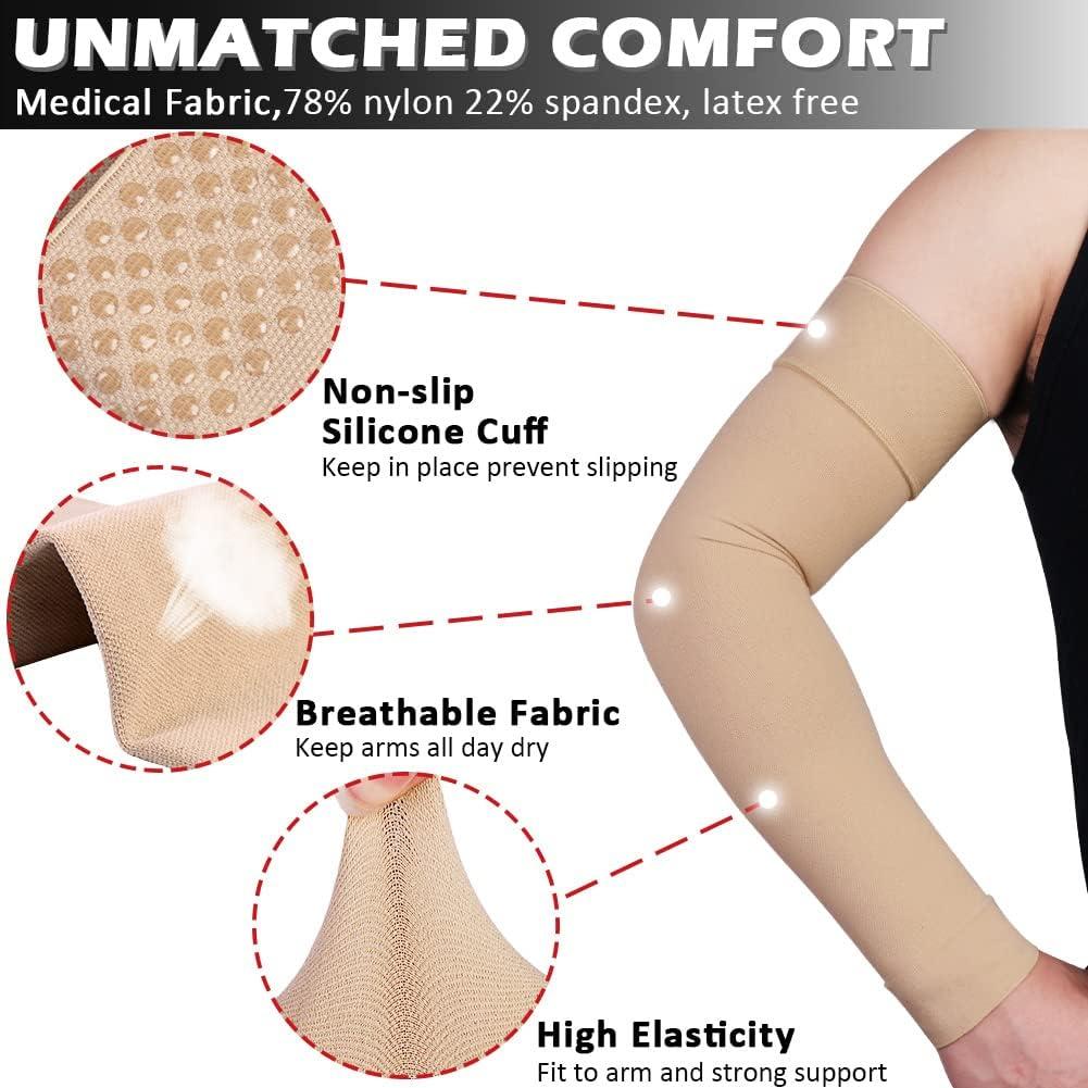 POST MASTECTOMY COMPRESSION SLEEVE, Anti Swelling Support, Arm Lymphedema  Edema (Large)