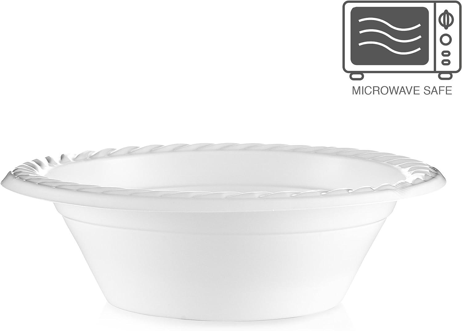 Burgundy Premium 12 oz Plastic Bowls