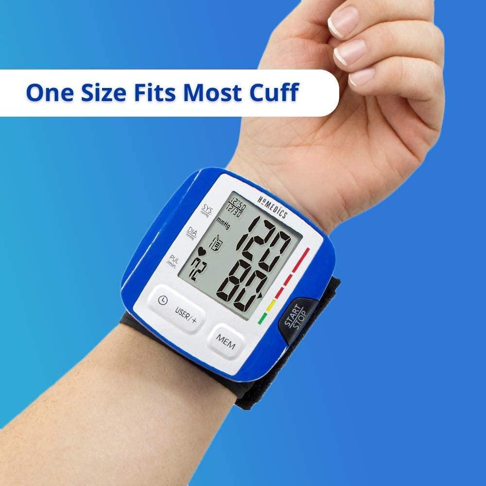 HoMedics Automatic Wrist Blood Pressure Monitor | 2 Users, 120 Stored  Readings