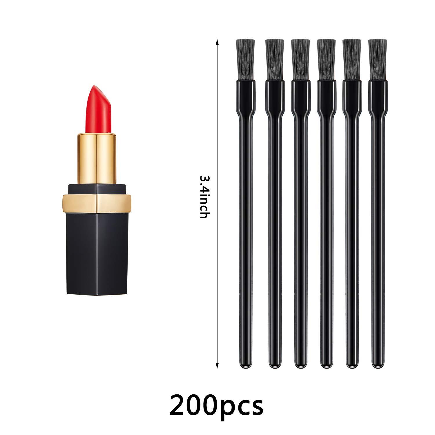 Naler 200Pcs Disposable Lip Brushes with Disposable Eyeliner Brush Make Up  Brush
