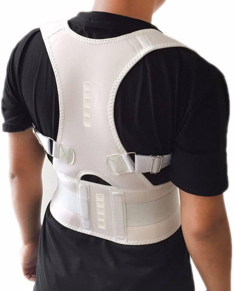 Magnetic Therapy Posture Corrector, Lesgos Fully Adjustable Back Brace  Shoulder Support Belt For Women And Men To Improve Posture And Relieve  Neck, Back And Lumbar Spine Pain price in UAE