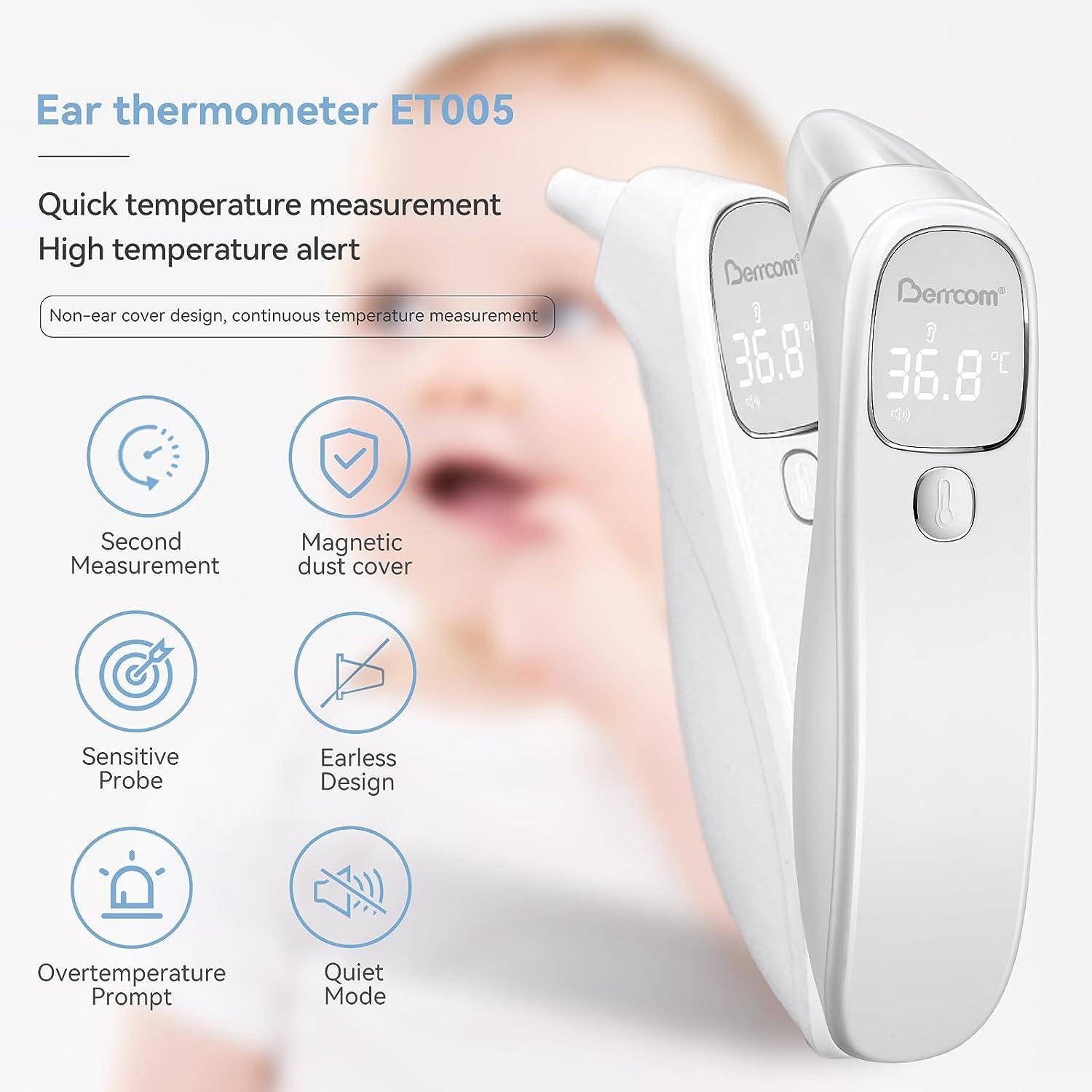 Easy@Home 3 in 1 Non-Contact Infrared Forehead Thermometer (US Stock) for  Digital Temperature of Babies, Kids and Adults, Co-Branding JXB-178
