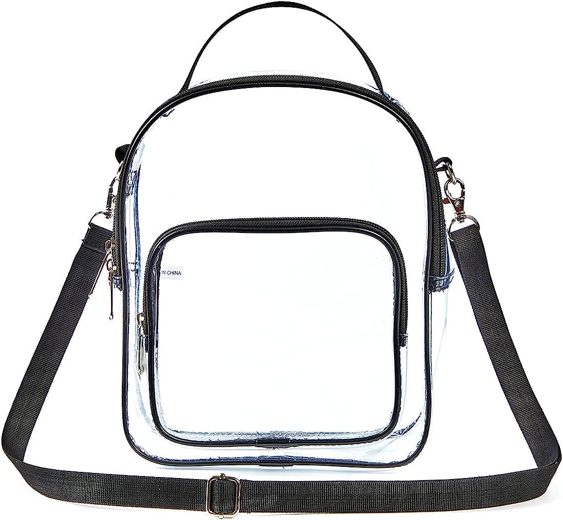 Edraco Clear Crossbody Purse Bag - Stadium Approved, Gym Clear Shoulder  Tote Bag with Front Pocket a…See more Edraco Clear Crossbody Purse Bag 
