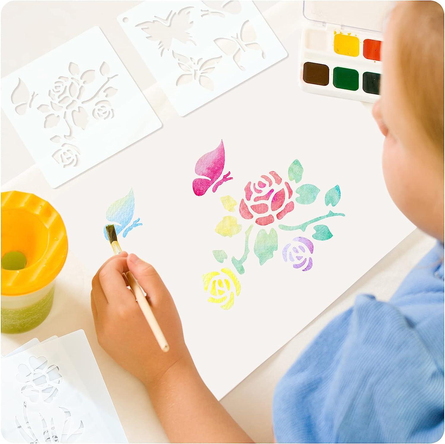 60 Pieces Farm Style Stencils for Painting Reusable Small Stencils for Kids  DIY Drawing Crafts Template Paint Stencils for Painting on Wood Wall Home