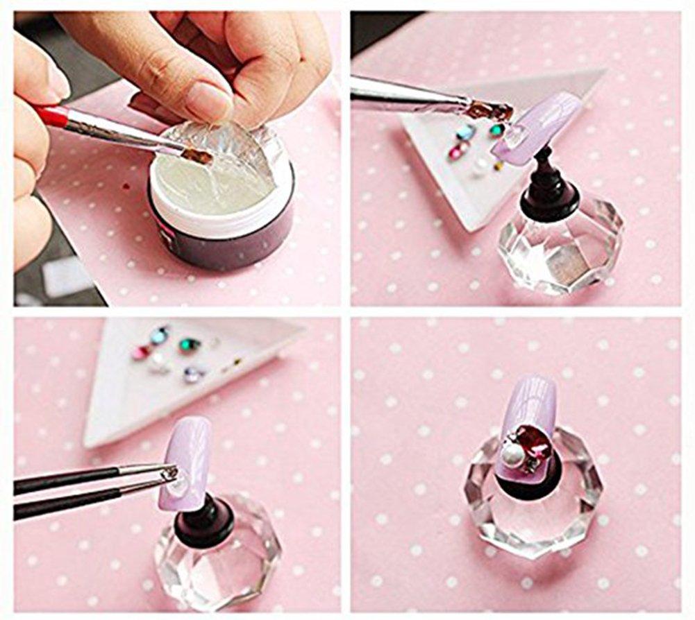 5g Nail Art Rhinestone Gel Glue Super Sticky Adhesive UV Gel Nail Polish  Glue US 