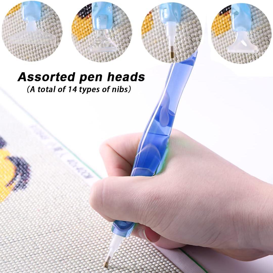 5D Resin Diamond Painting Pen Resin Point Drill Pens Cross Stitch  Embroidery DIY
