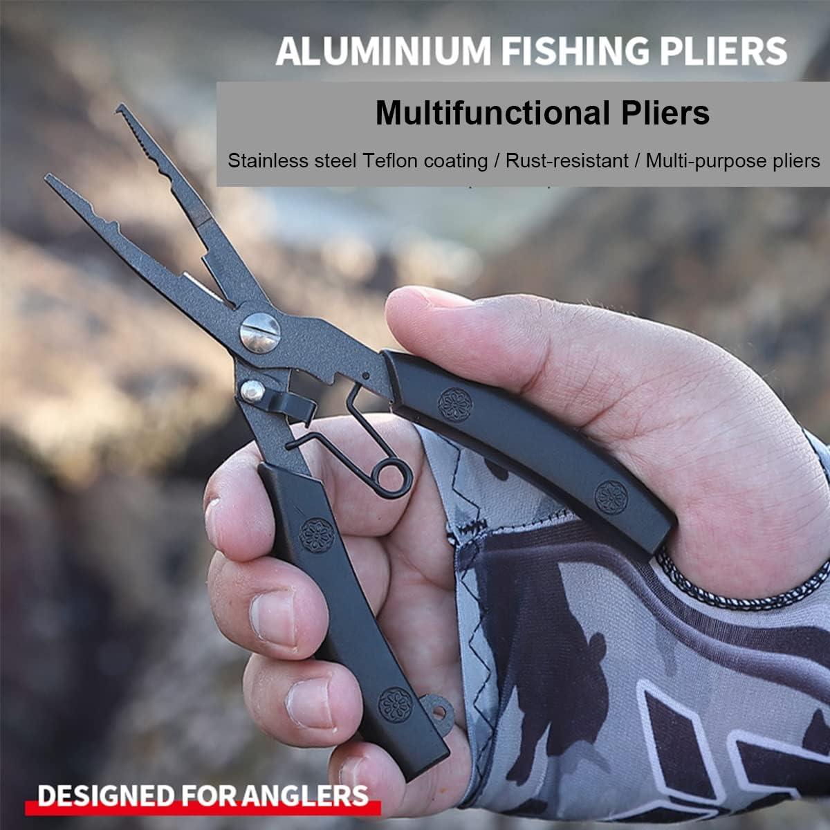 HZXINWANG Fishing Pliers, Aviation Aluminum Fishing Pliers Line
