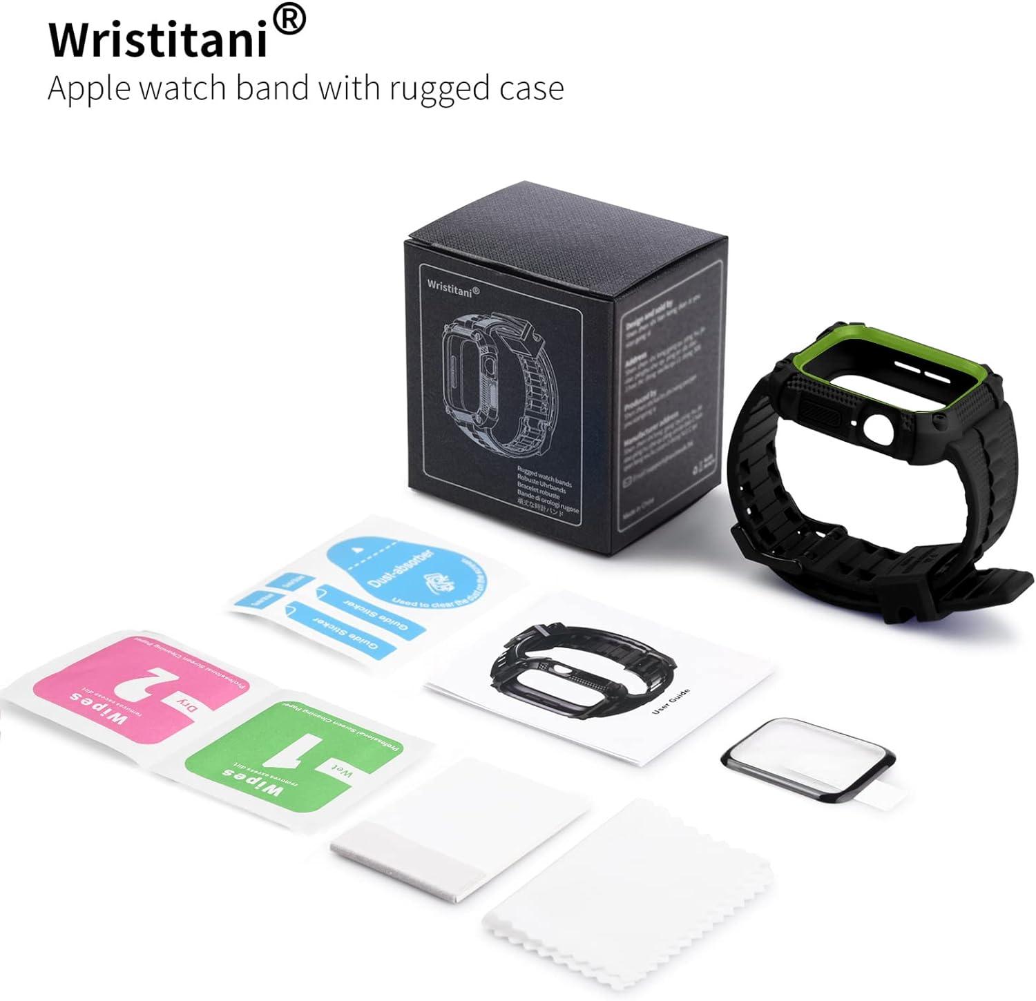 Wristitani Compatible with Apple Watch Band 44mm with Rugged