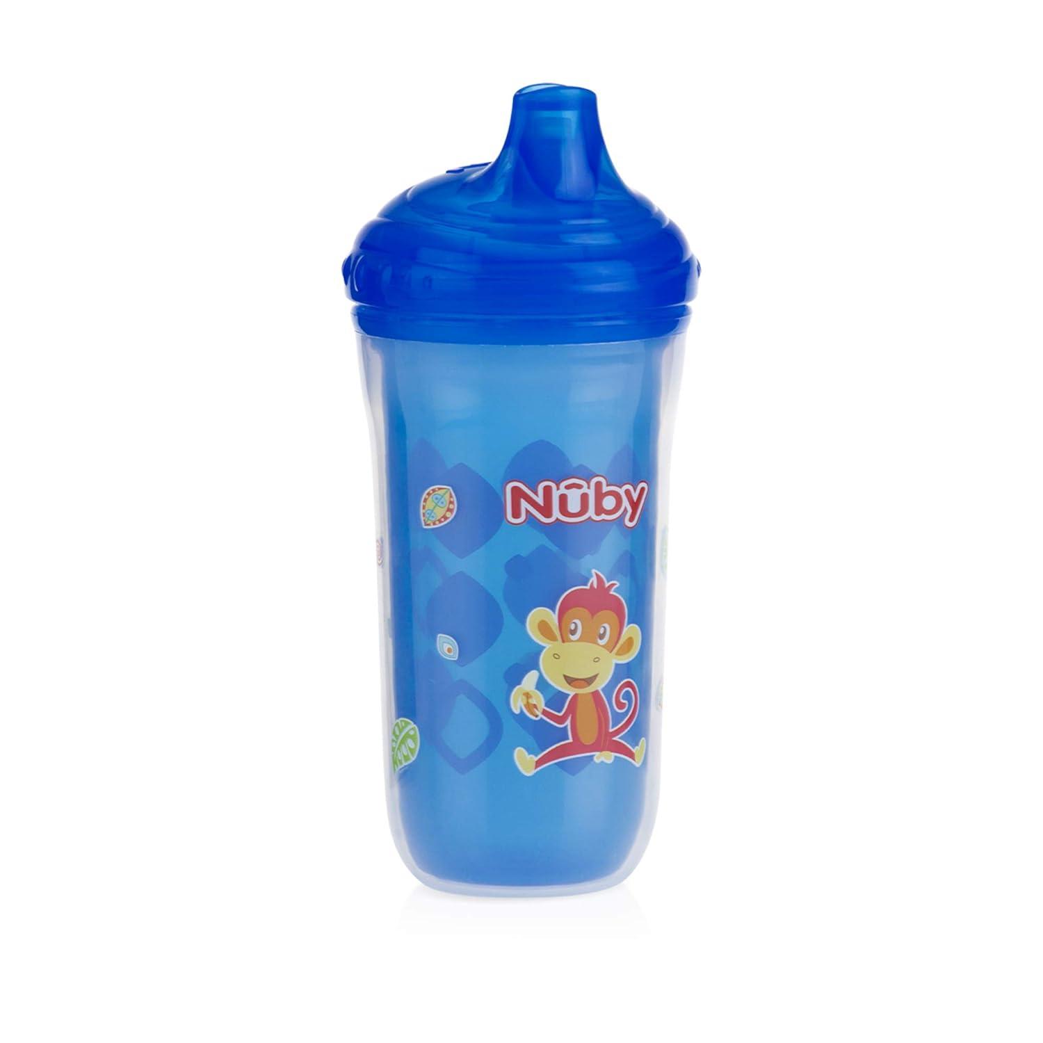 Sippy Cup 2-Pack Nuby Insulated Hard Spout No Spill Leak Proof 9oz