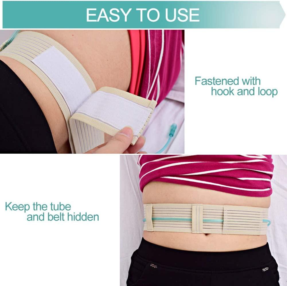 G-Tube Belt Feeding Tube Peg PD Cotton Covers Peritoneal Dialysis Catheter  Supplies Abdominal Holder Accessories Adjustable for Secure Gastrostomy