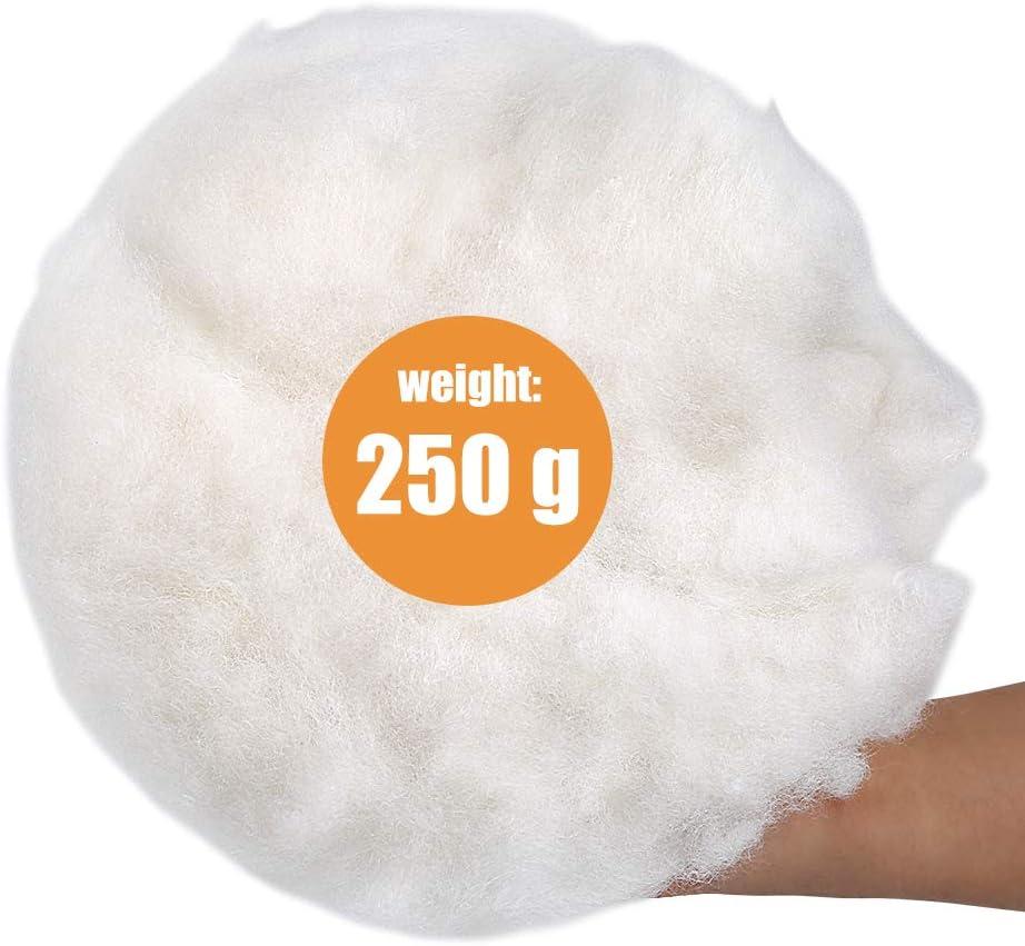 400g/14.1oz Polyester Fiber Fill, Premium Fiber Fill Polyfill Stuffing,  Fluff Stuffing High Resilience Fill Fiber for Stuffed Animal Crafts, Pillow  Stuffing, Cushion Stuffing