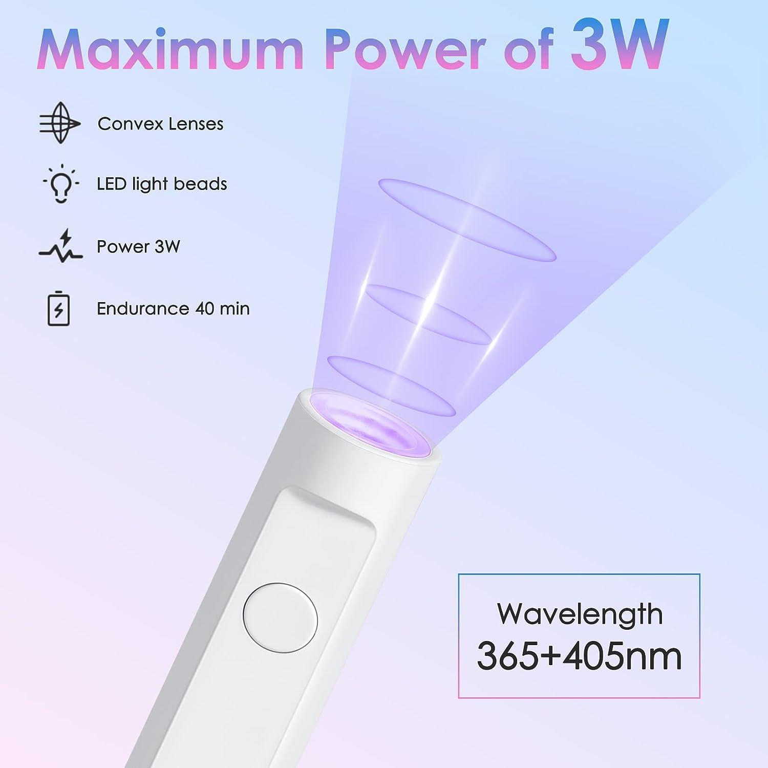 UV-LED Resin Light Mini, 6w, Portable, 2 or 3 Minute Timer, Use W