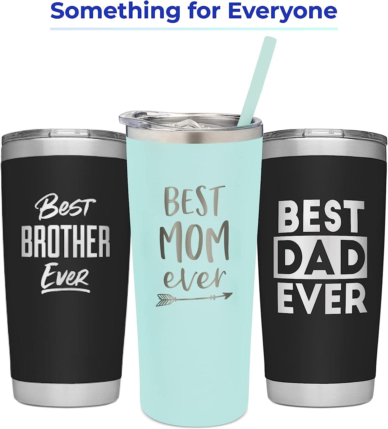 Sassycups Best Mom Ever Tumbler | Engraved Stainless Steel Tumbler with Straw | New Mom Travel Mug | Worlds Best Mom Tumbler | New Mom Cup | Mom to Be