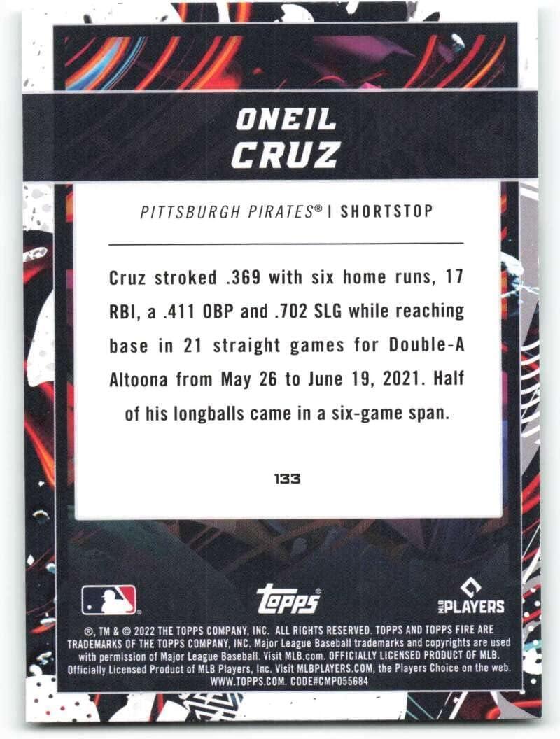  2022 Topps Heritage #157 Oneil Cruz NM-MT RC Rookie