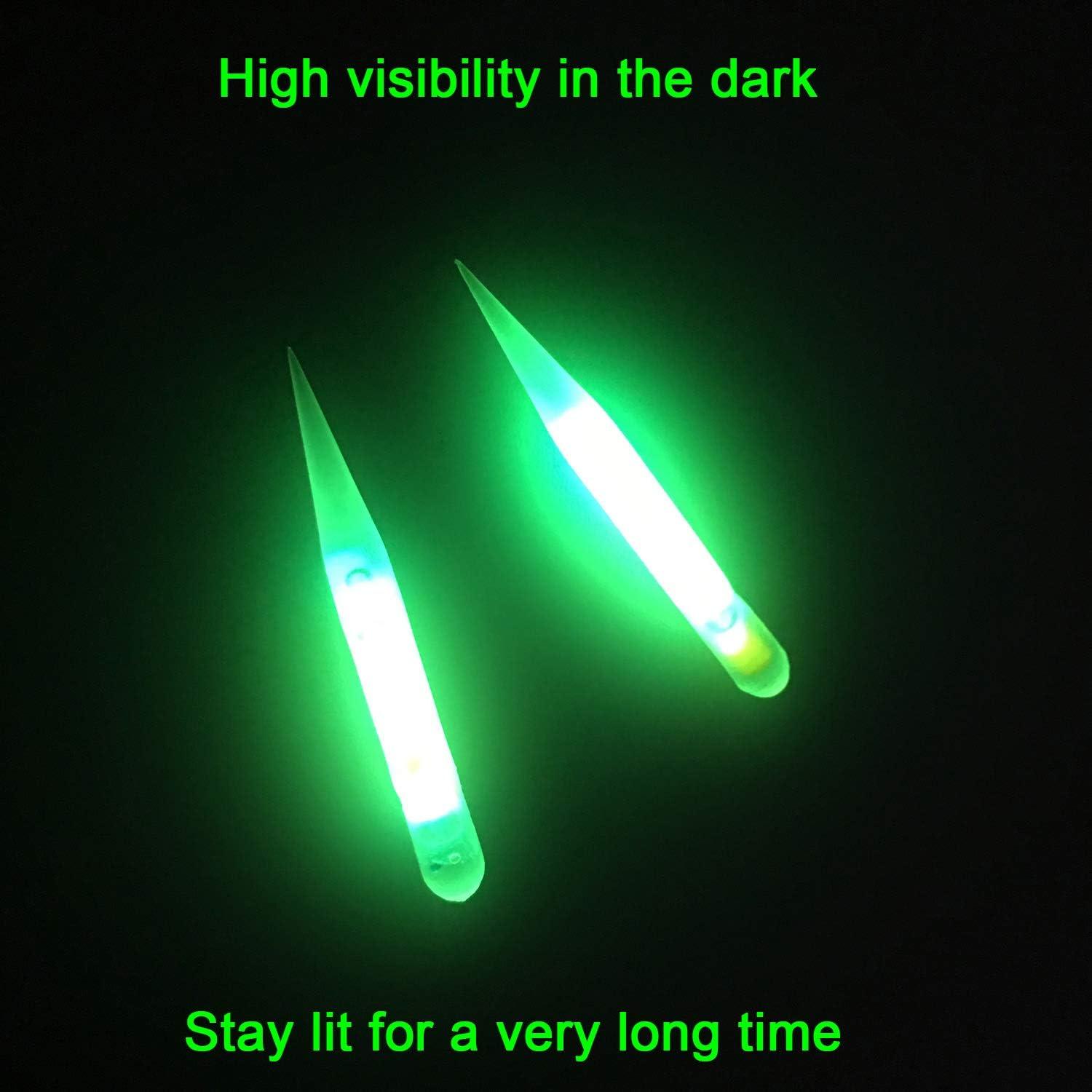 QualyQualy Glow Sticks for Fishing Lures Soft Baits Worms Jig Tails Light,  Light Sticks for Soft Plastic Lures, Fishing Lures Glow Stick 100 Pcs 20  Pcs 10 packs