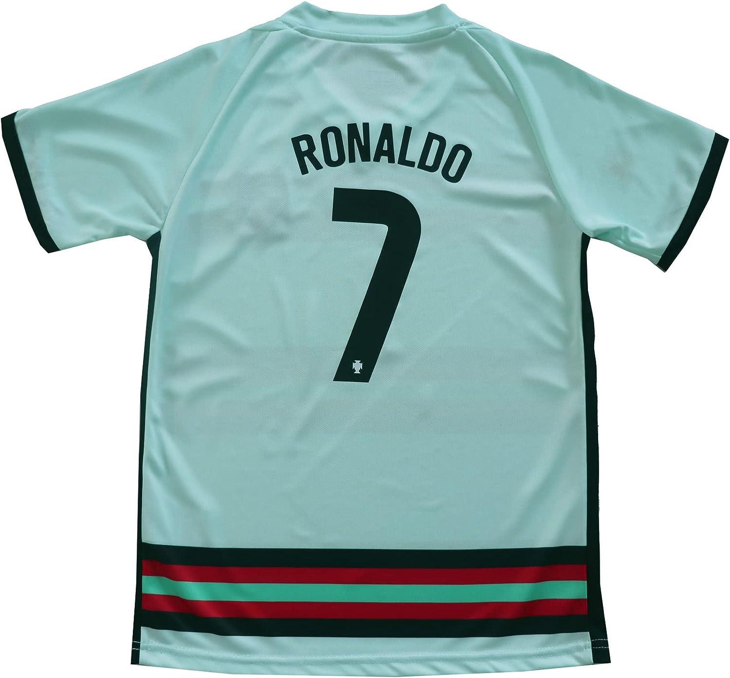 LeenBD 2021/2022 New Juve #7 Cristiano Ronaldo Kids Soccer Jersey & Shorts Youth Sizes