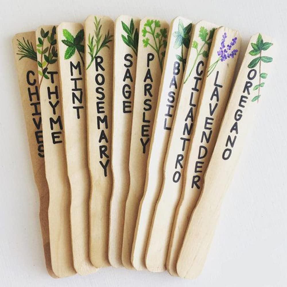 25 Pack Paint Stir Sticks, 12 Inch Wooden Paint Sticks for Mixing, Paint  Stirrers, Garden and Library Markers