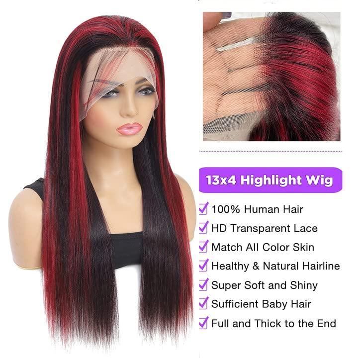 BLACROSS 13x6 Ombre Highlight Lace Front Wig Human