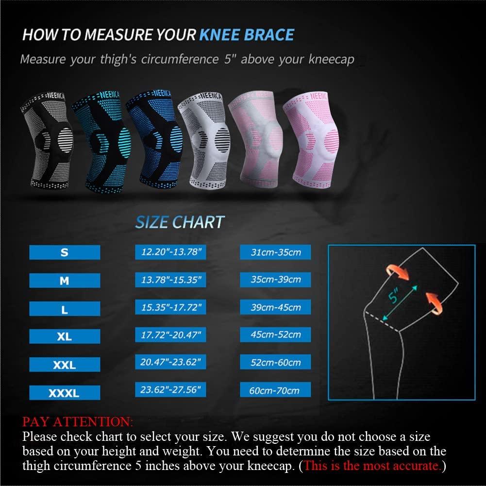 NEENCA Knee Brace Compression Knee Sleeve Support Sports