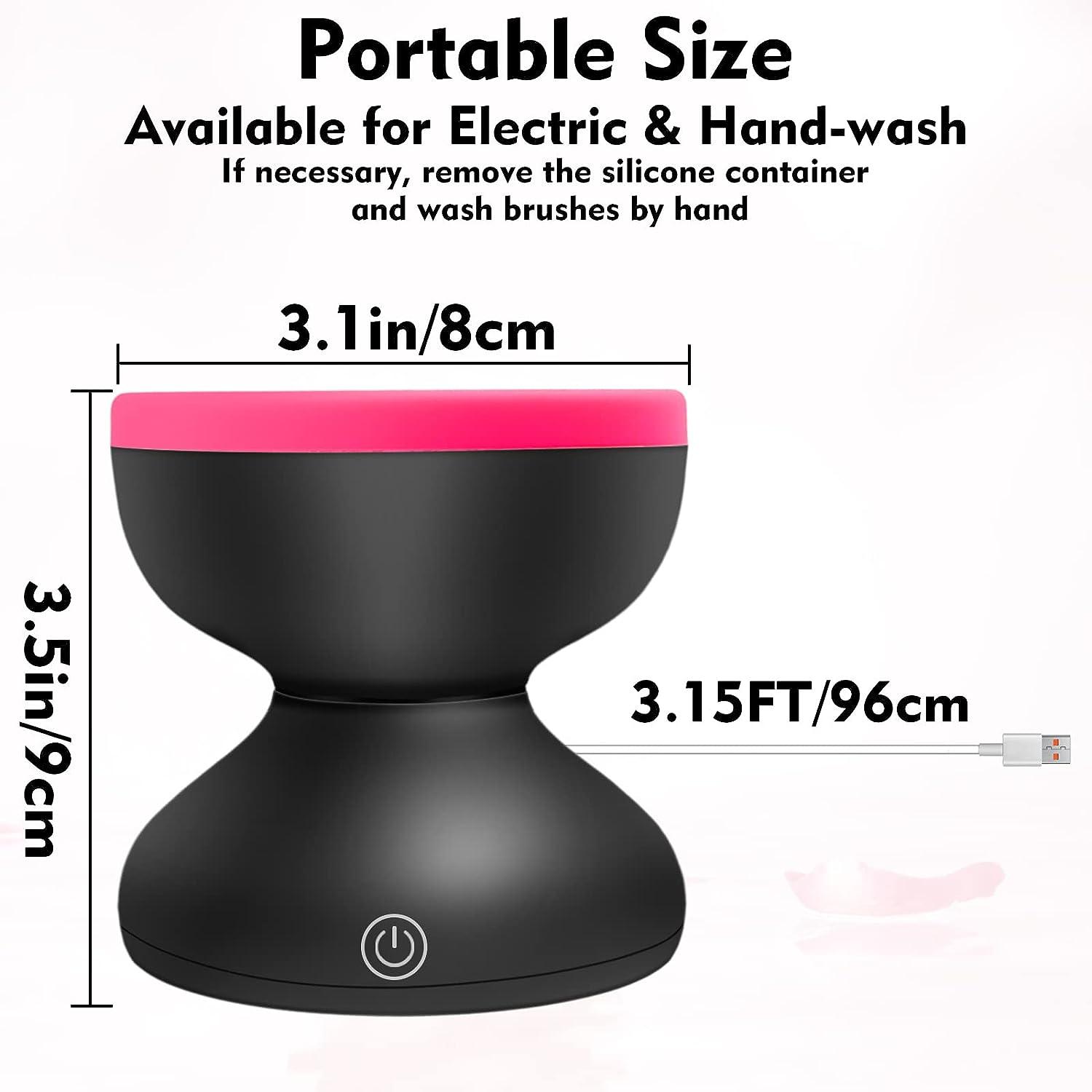 Electric Makeup Brush Cleaner Machine Portable Automatic Spinner Brush  Cleaner Tools for All Size Makeup Brushes