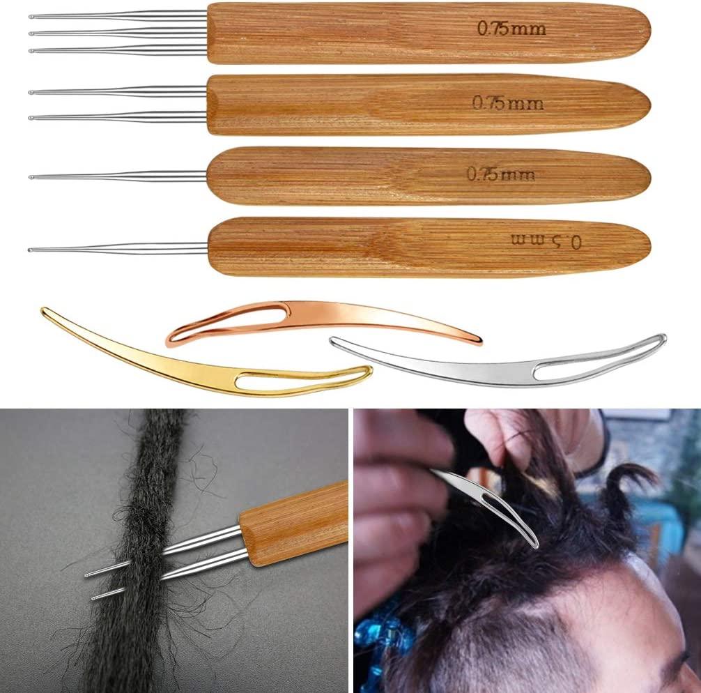 7PCS Hair Braiding Tools Crochet Hooks for Hair Wig Hook Hair