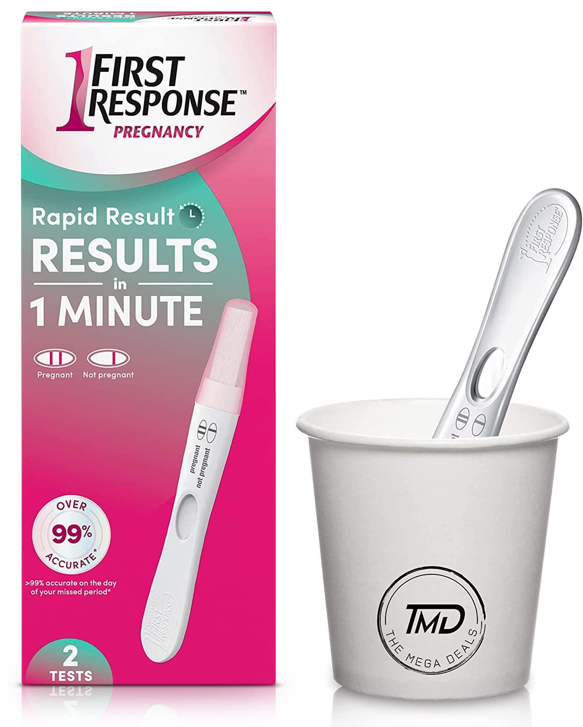 The Mega Deals First Response Early Result Pregnancy Test 2 Pregnancy Test Strips And 2 Urine