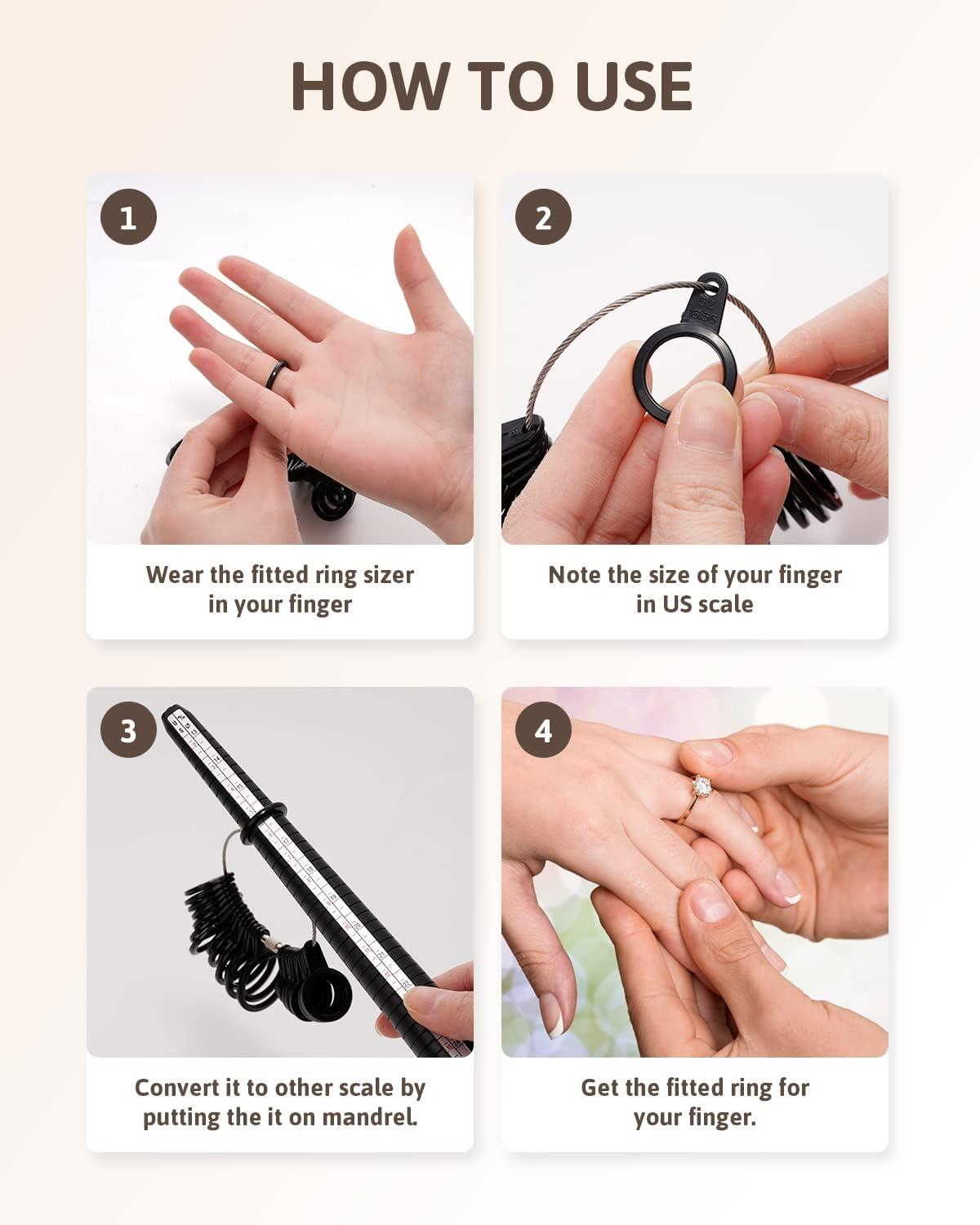 Finger Ring Sizer Measuring Tool - Know Your Ring Size! - It's All