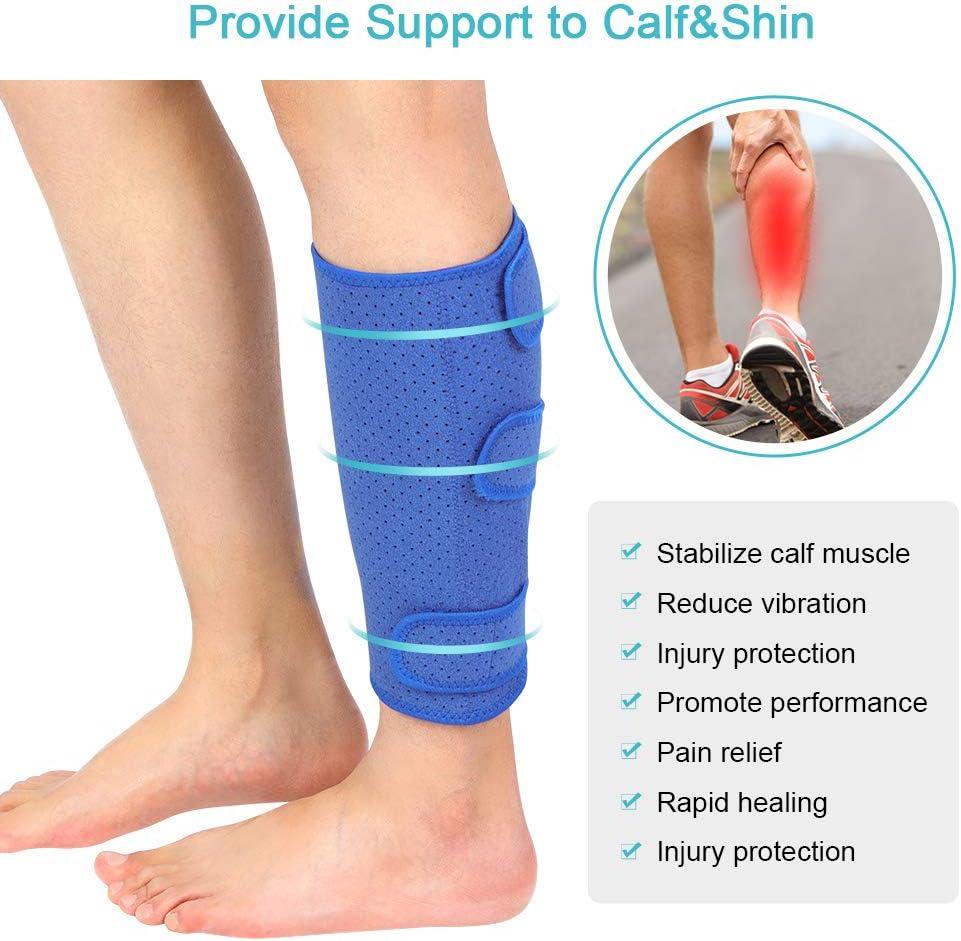 Calf Brace - Calf Compression Brace Shin Splint Sleeve Support Lower Leg  Wrap Muscle, Adjustable Shin Splint Support, Increases Circulation, Reduces  Muscle Swelling : : Health & Personal Care