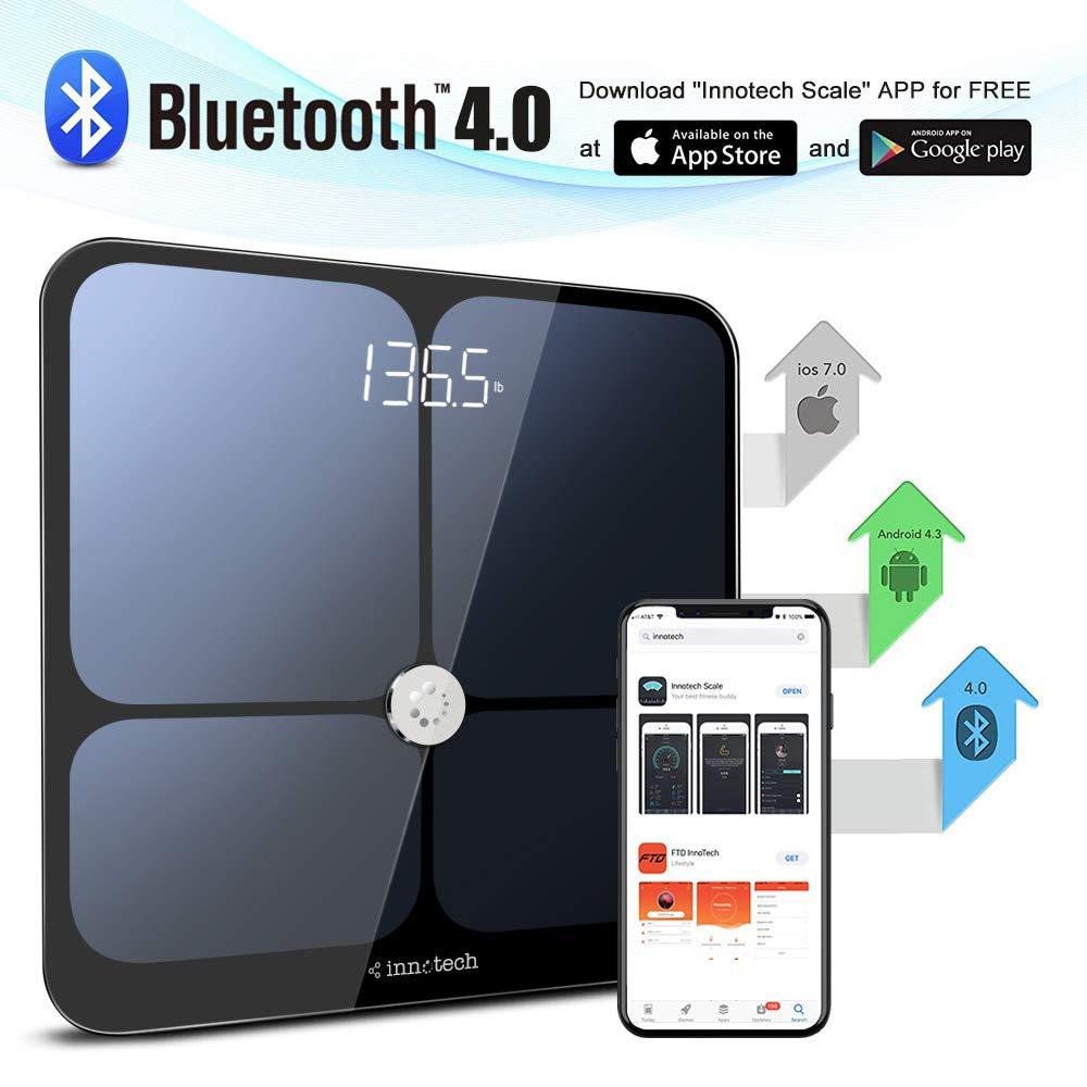 Bluetooth Smart Body Fat Scale with iOS and Android App, Including