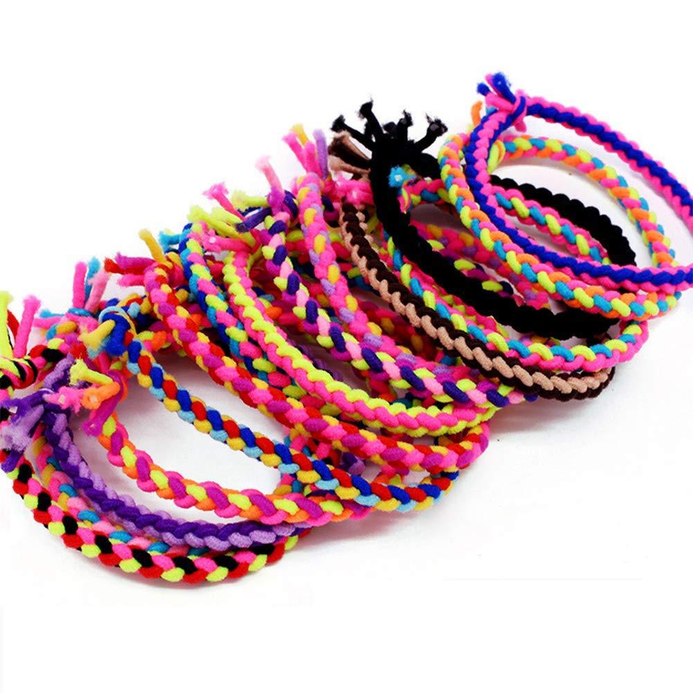 Multicolor Mix Elastic Fashion Durable Women Girl Tie Rope Hair