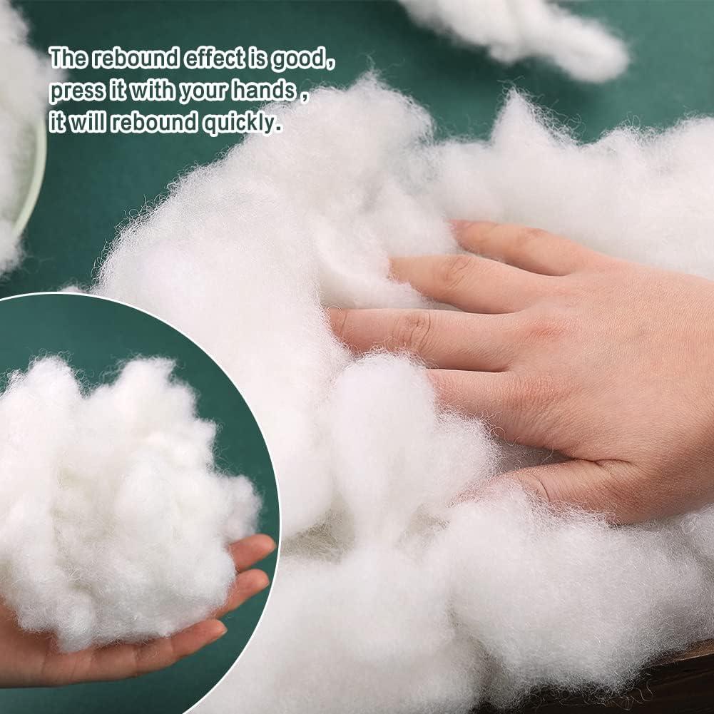  Polyester Fiber Fill, White High Resilience Fill Fiber, Pillow  Filling Stuffing, High Resilience Fill Fiber for Stuffed Animal Crafts, Pillow  Filling, Cushion Quilts Paddings(100g/3.5oz) : Arts, Crafts & Sewing