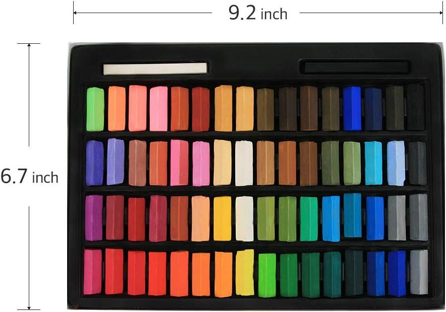 HA SHI Soft Chalk Pastels, 64 colors with additional 2pcs, Non Toxic Art  Supplies, Drawing Media for Artist Stick Pastel for Professional, Kids,  Beauty Nail Art, Pan Chalk Pastels - Yahoo Shopping
