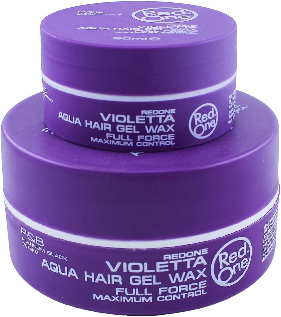 RedOne Violetta Aqua Hair Gel Wax Full Force 150ml - Ideal Barber Supply