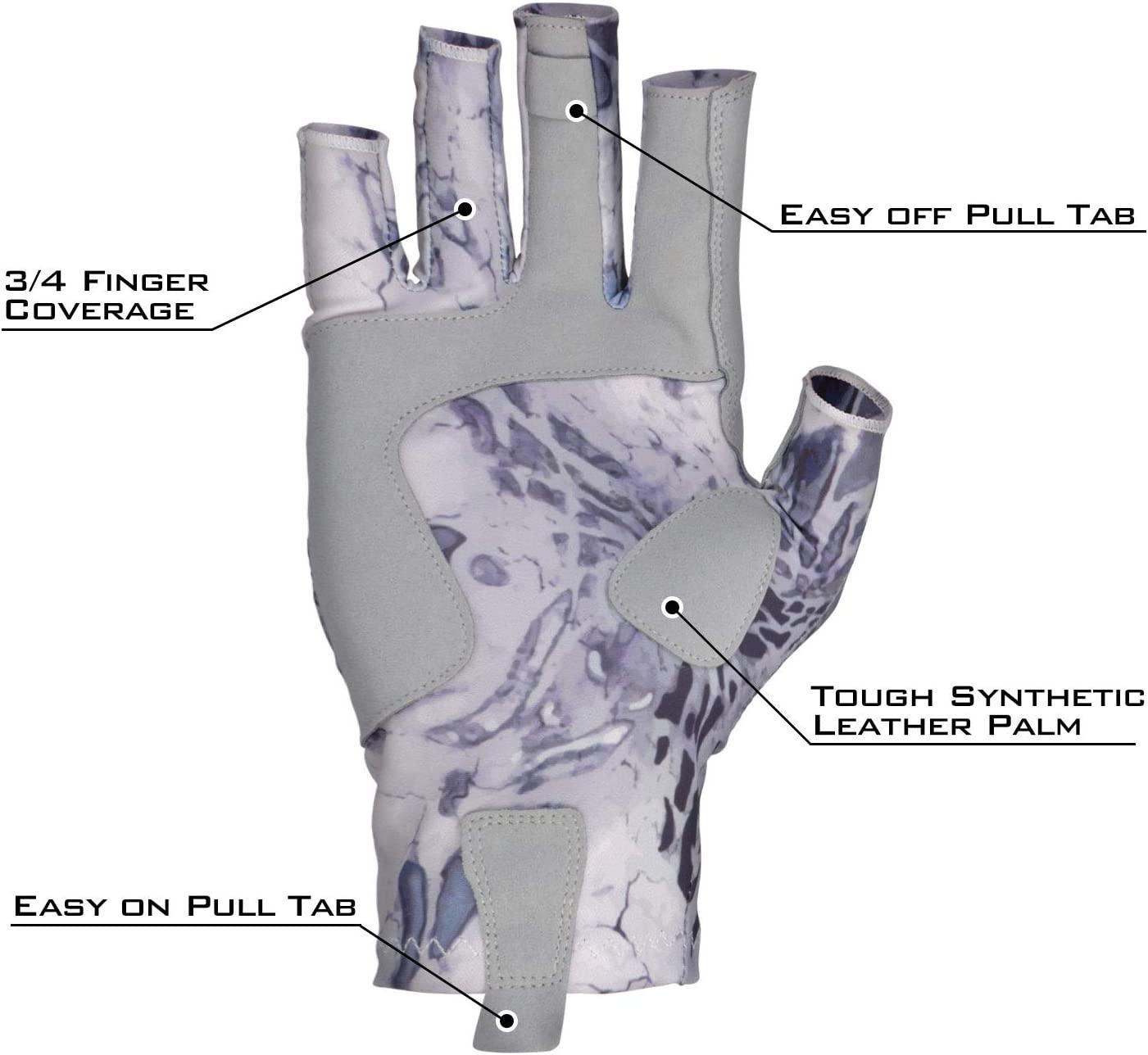 KastKing Sol Armis Sun Gloves UPF50+ Fishing Gloves UV Protection Gloves  Sun Protection Gloves Men Women for Outdoor, Kayaking, Rowing A: Silver  Mist Prym1 Large-X-Large