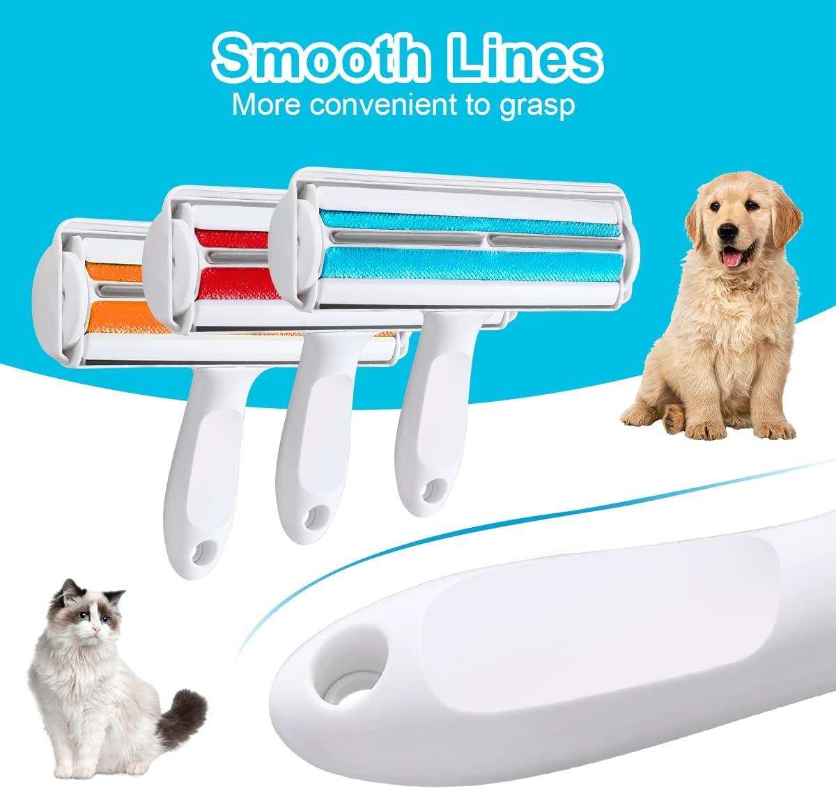 YunJiaoon Pet Hair Remover Roller, Self-Cleaning Pet Grooming Roller,  Remover for Furniture, Reusable Cat Pet Dog Brush Pet Hair Remover lint, No  Sticky Tape Needed, Fur Remover for Couch Blue