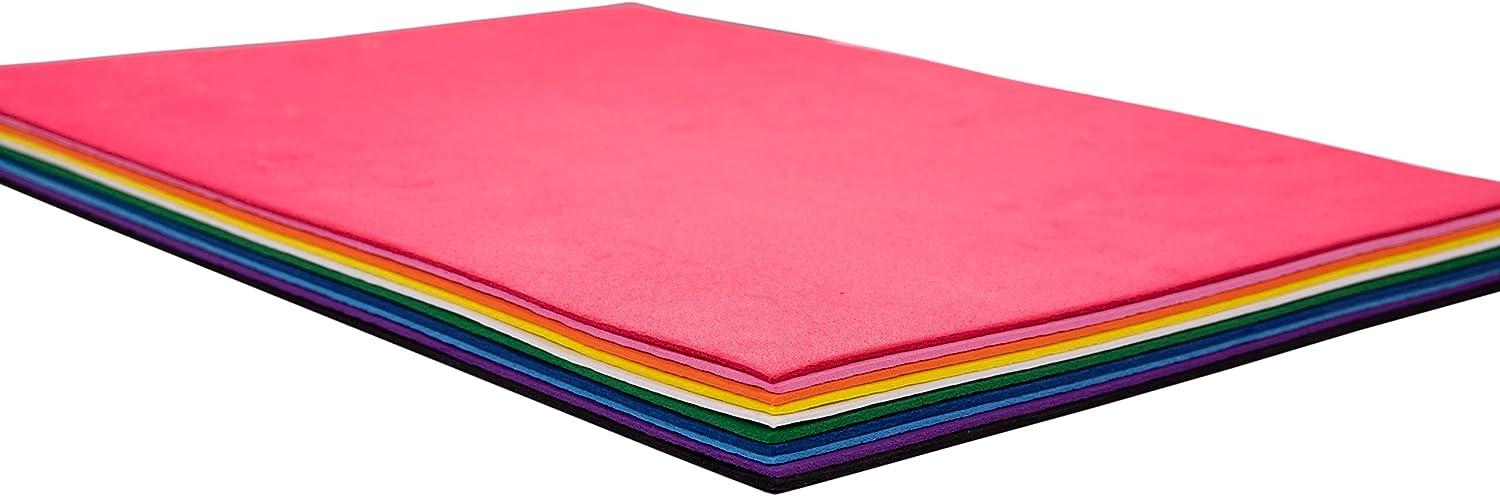 Incraftables Craft Foam Sheet 9x12 Inch (30 Sheets). EVA Foam Paper Sheets  2mm Thin (10 Colors)