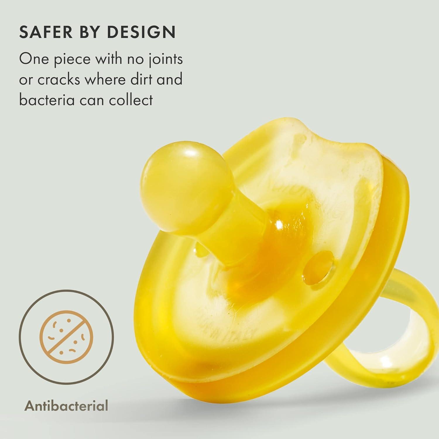 Natursutten Pacifiers 12-18 Months - 2-Pack Butterfly Shield Orthodontic  Nipple Natural Rubber Safe & Soft BPA-Free Pacifiers for Breastfeeding  Babies - Newborn Pacifiers Made in Italy 1 Count (Pack of 2)  Butterfly/Ortho