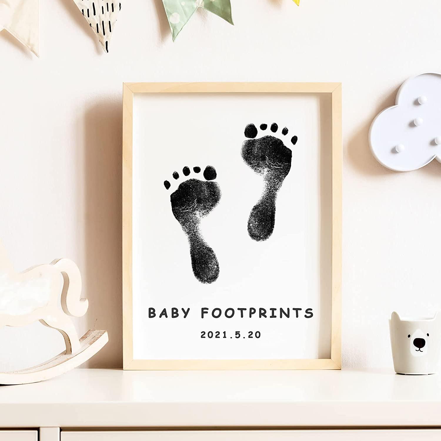Baby Handprint and Footprint Kit, Dog Paw Print Pad Kit, Clean
